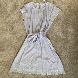 NWT GAP blue and white striped dress